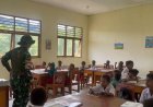 Nasionalisme Berkembang di Perbatasan Papua: Satgas TNI Yonif 121/MK Tanamkan Cinta Tanah Air pada Siswa